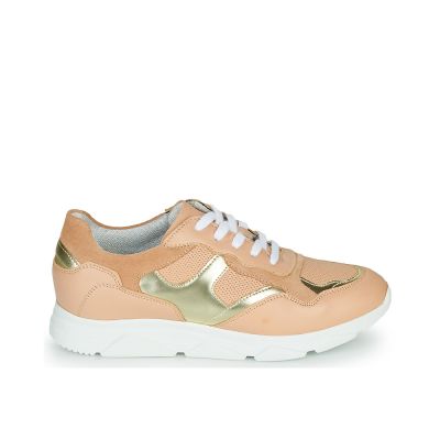 BASKETS ANDRÉ FEMME CUIR ROSE